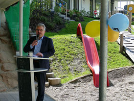 Einweihung der Katholischen Kindertagesstätte St. Vinzenz 2023 (Foto: Karl-Franz Thiede)